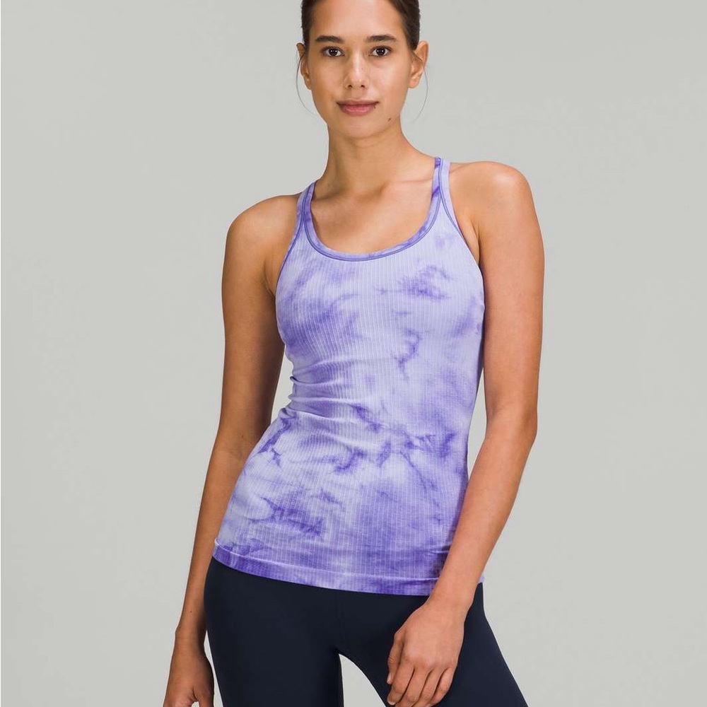 Purple Tie-Dye Women's Tank Top